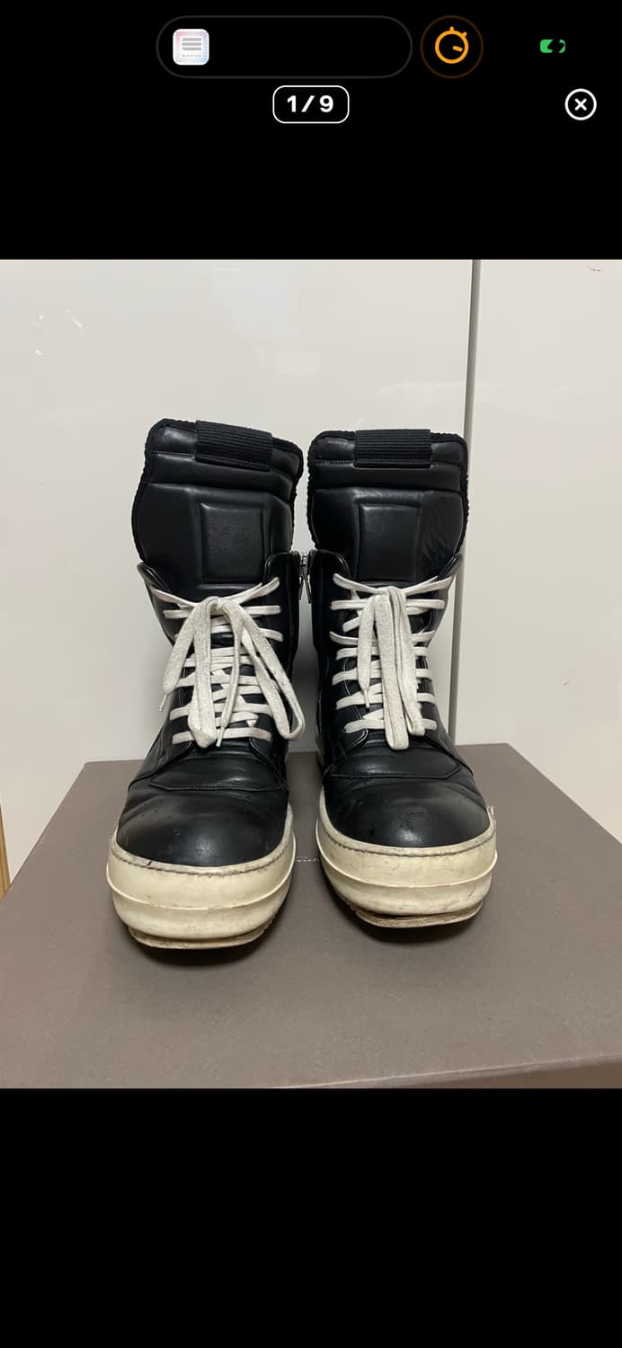 릭오웬스 지오바스켓 검정 박스 끈 O (정품) 네고가능해요:) 상품이미지1