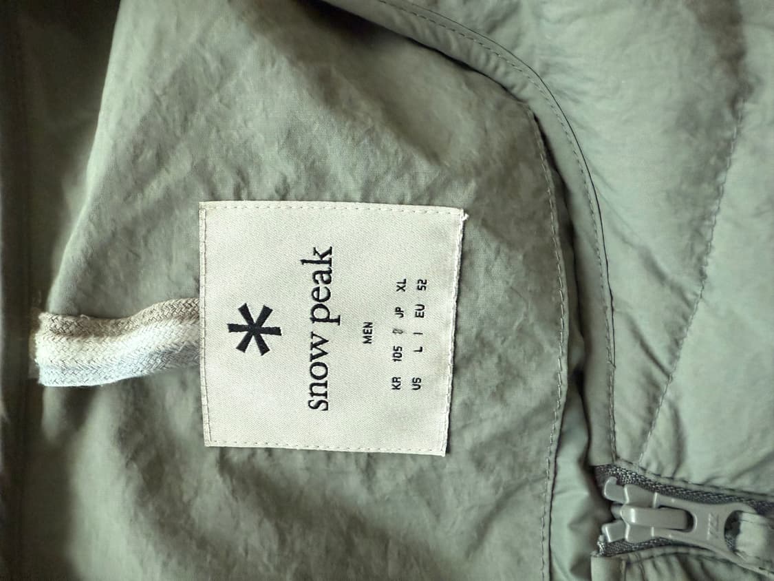스노우피크 경량패딩 카키 XL 상품이미지3