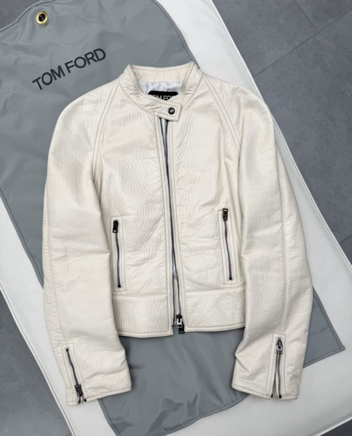 TOM FORD  톰 포드 블루종(레더-램스킨/라이닝-실크)해외발송 상품이미지2