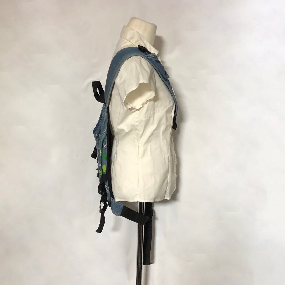 데님 클로버 원숄더 백팩 상품이미지9