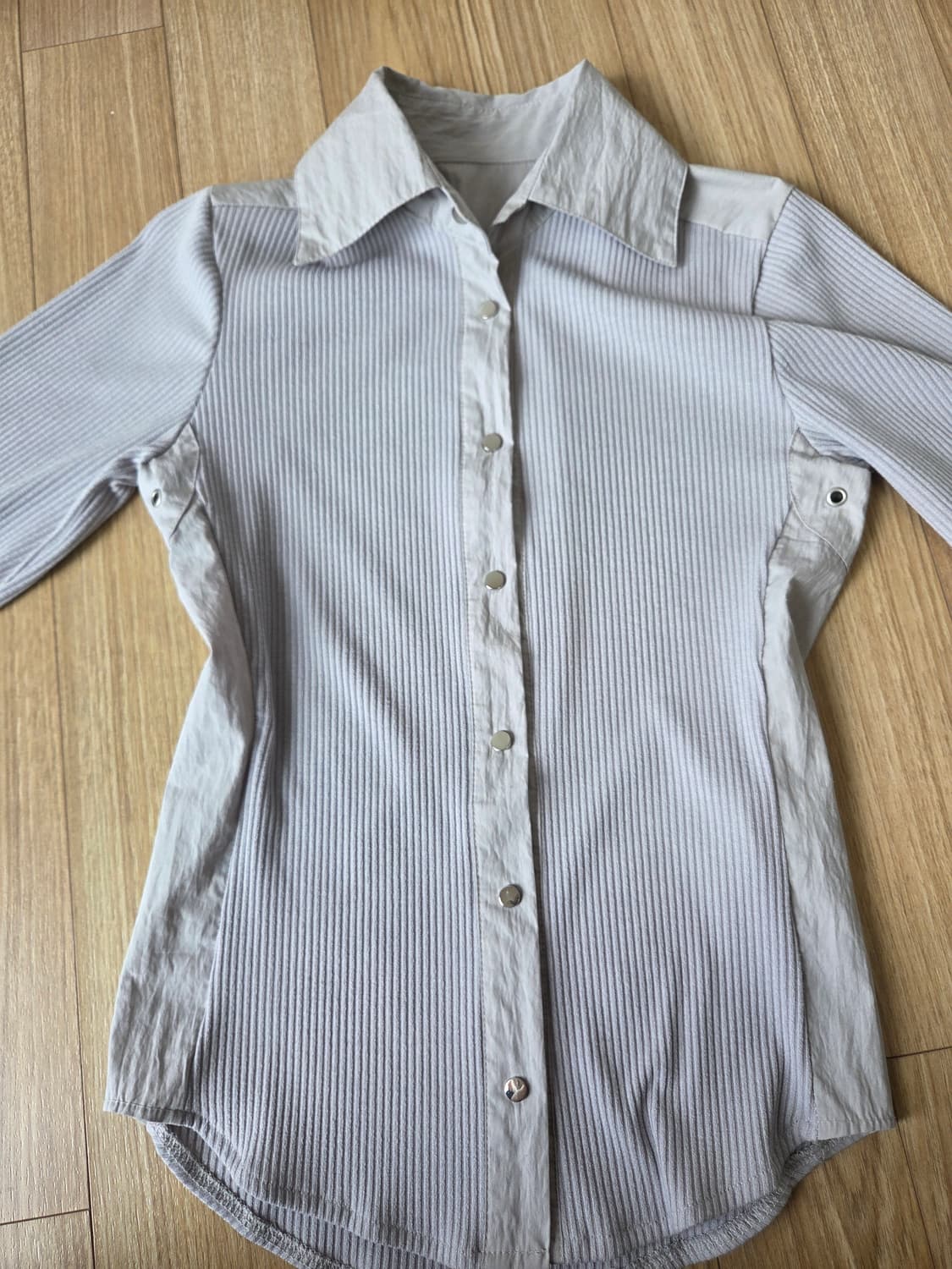 ALIKE 골지 버튼셔츠 상품이미지2