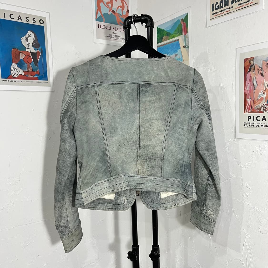 양가죽 워싱 투웨이 자켓 상품이미지3