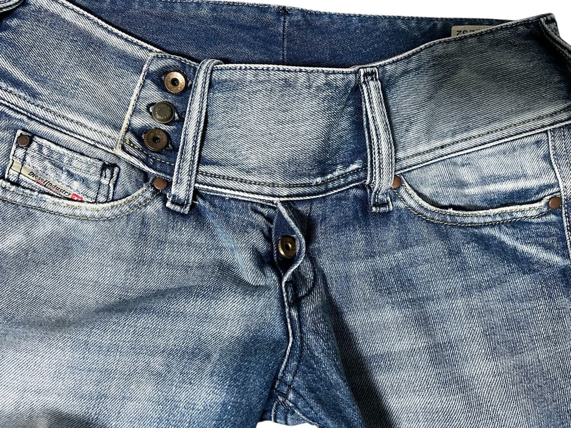 Diesel 디젤 워싱 데미지 청바지 W29 로우라이즈핏 상품이미지4