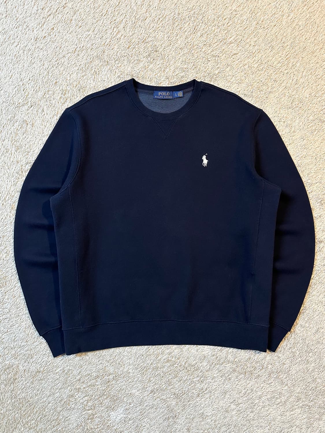 폴로 랄프로렌 신형 화이트포니 플리스 맨투맨 다크네이비 상품이미지1