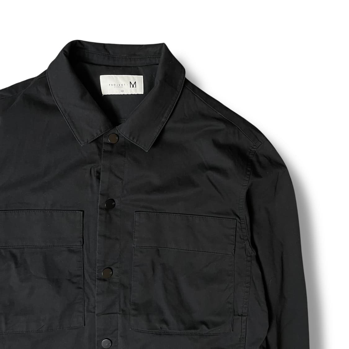 프로젝트 엠 투포켓 코튼 블랙 자켓 100 상품이미지3