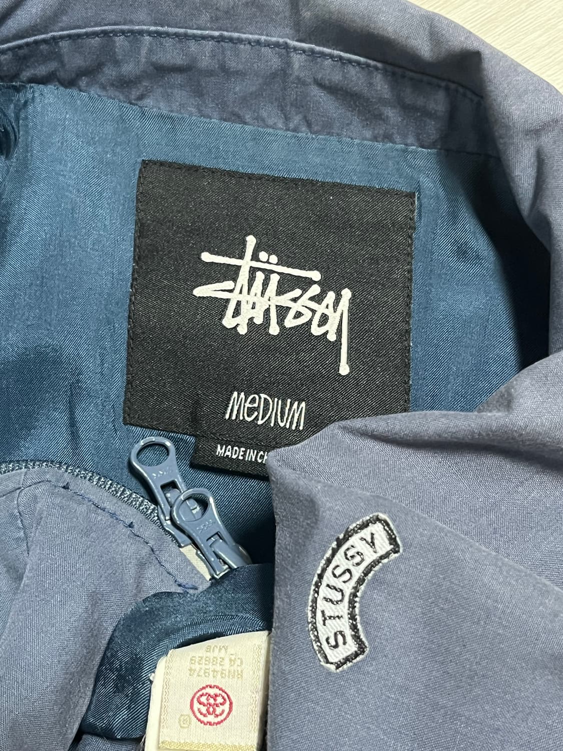 스투시 해링턴 자켓 블루 M 상품이미지6