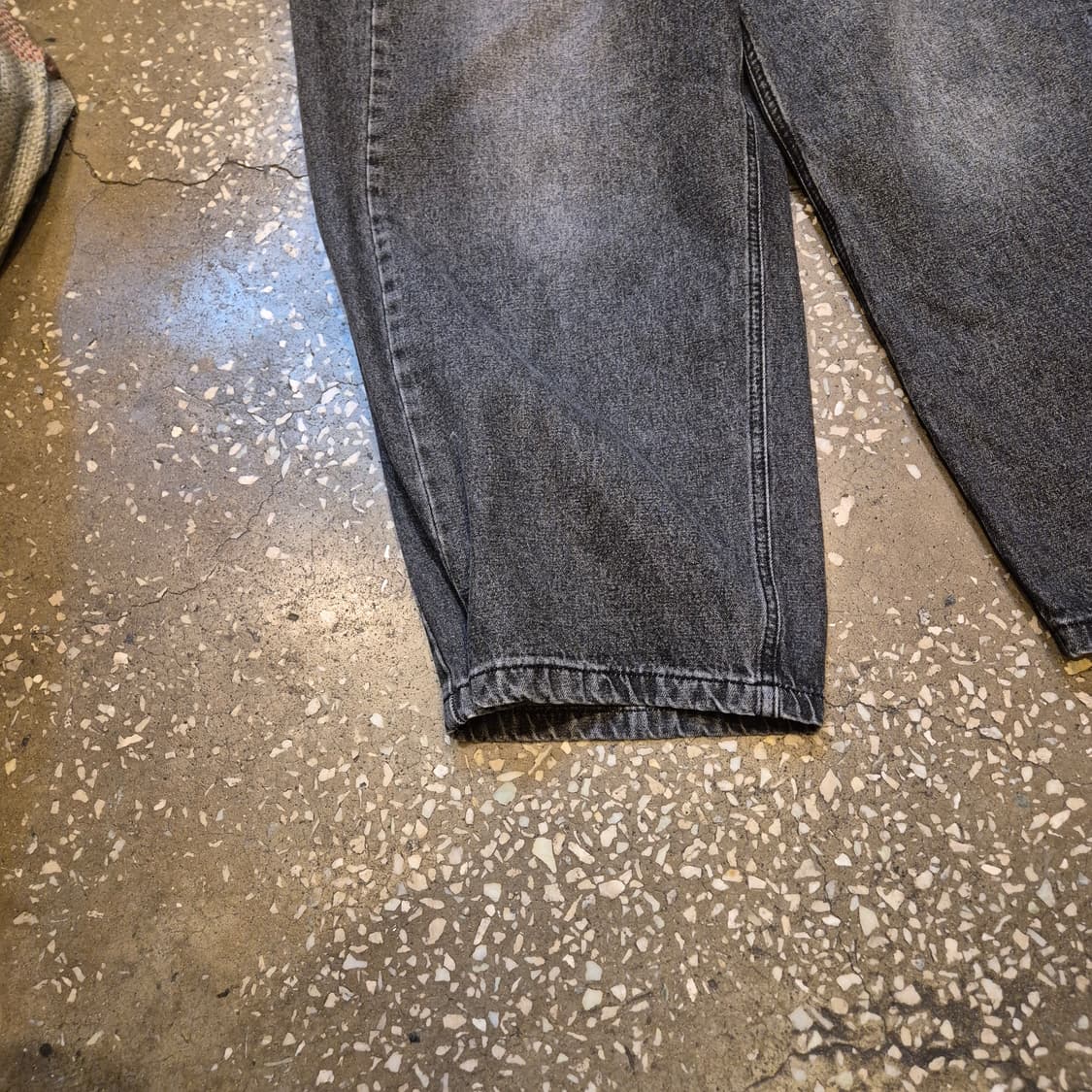 36~37인치 워싱그레이 와이드데님팬츠  상품이미지5