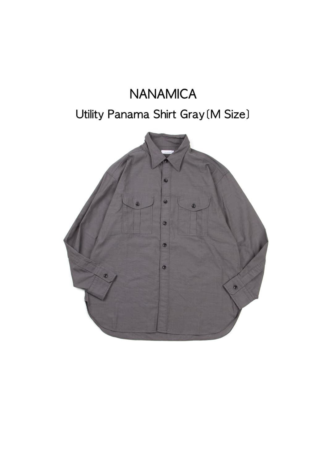 Nanamica 유틸리티 파나마 셔츠 그레이 상품이미지1