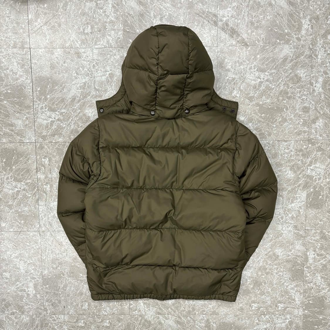 폴로 랄프로렌 카키 브라운 덕다운 푸퍼 패딩 자켓 점퍼(XL) 상품이미지2