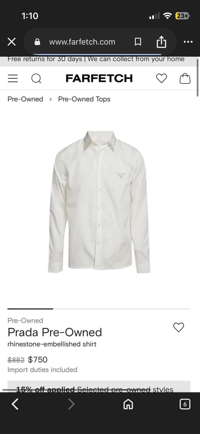 21fw 프라다 스터드 셔츠 상품이미지8