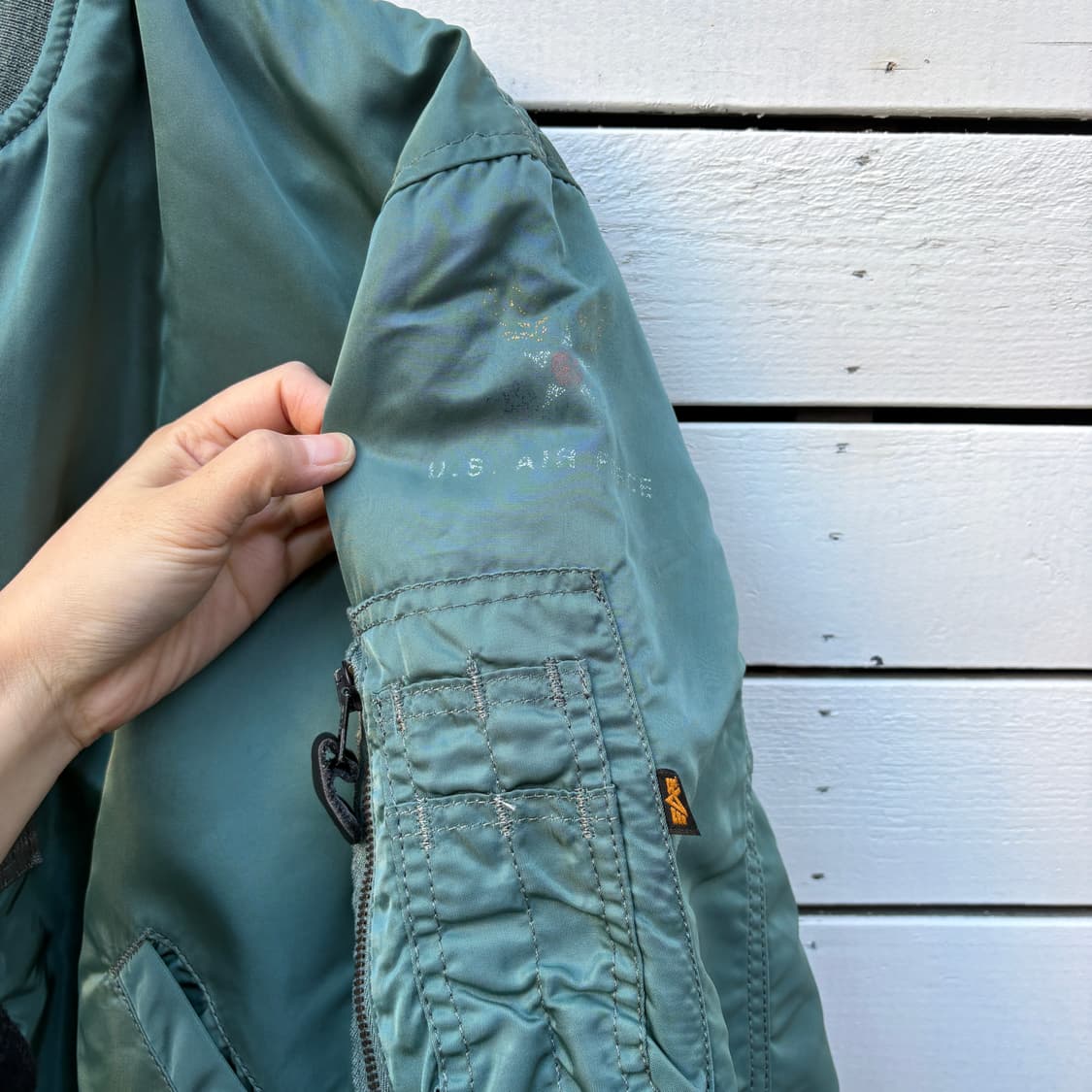 Alpha 90s 알파 made in usa Ma-1 자켓 상품이미지2