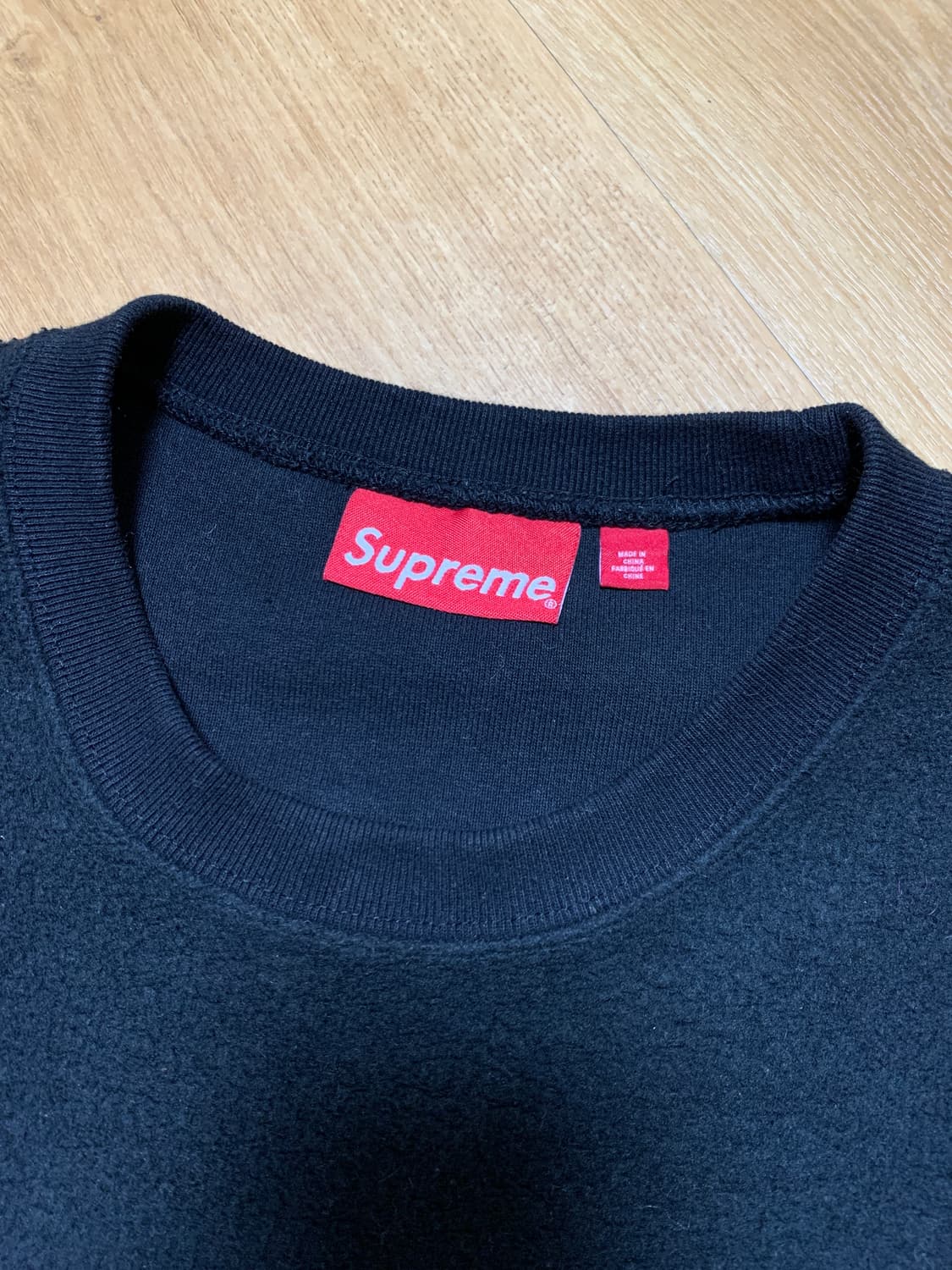 슈프림 인사이드아웃 크루넥 블랙M 상품이미지4