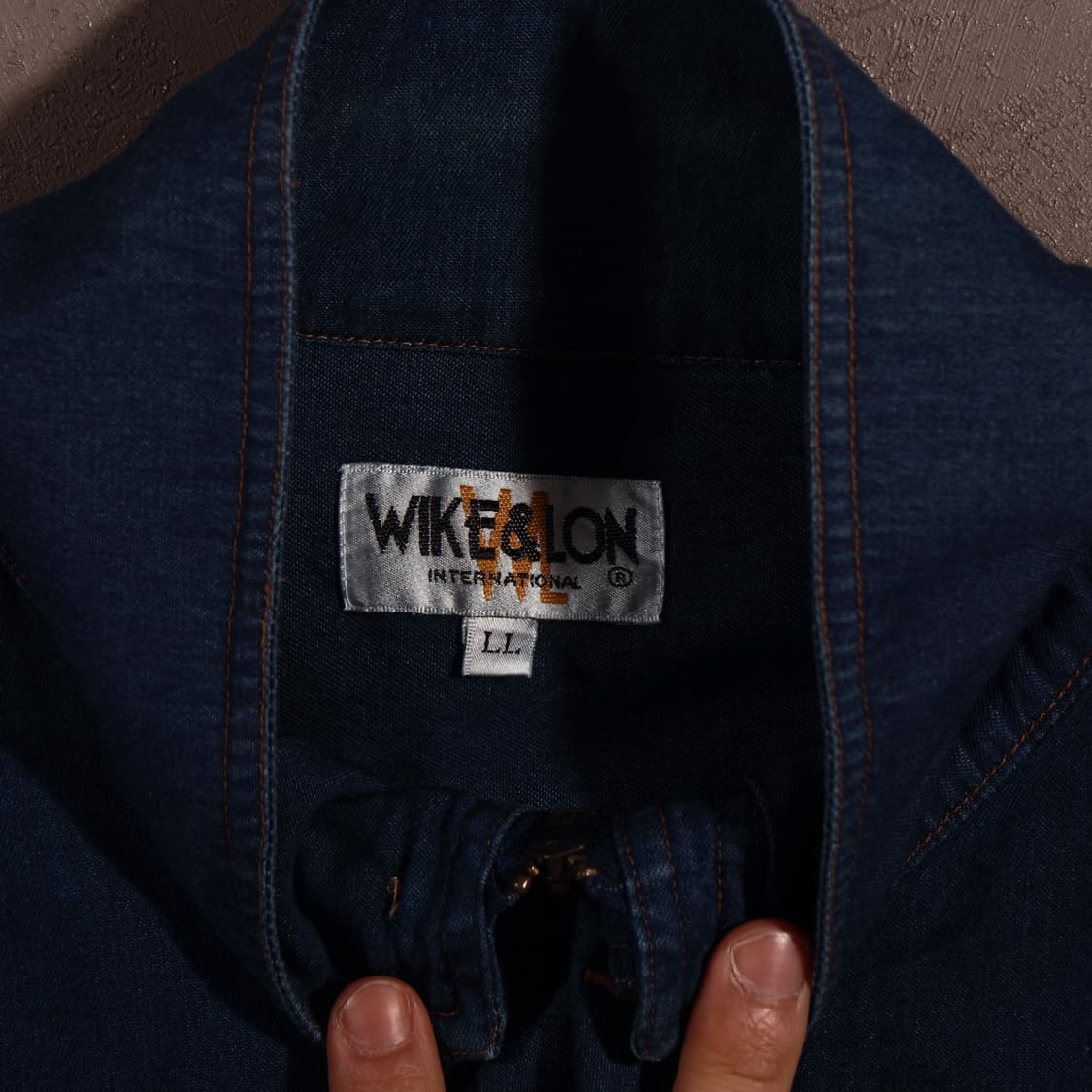 일본빈티지 데님 블루종 자켓 상품이미지3