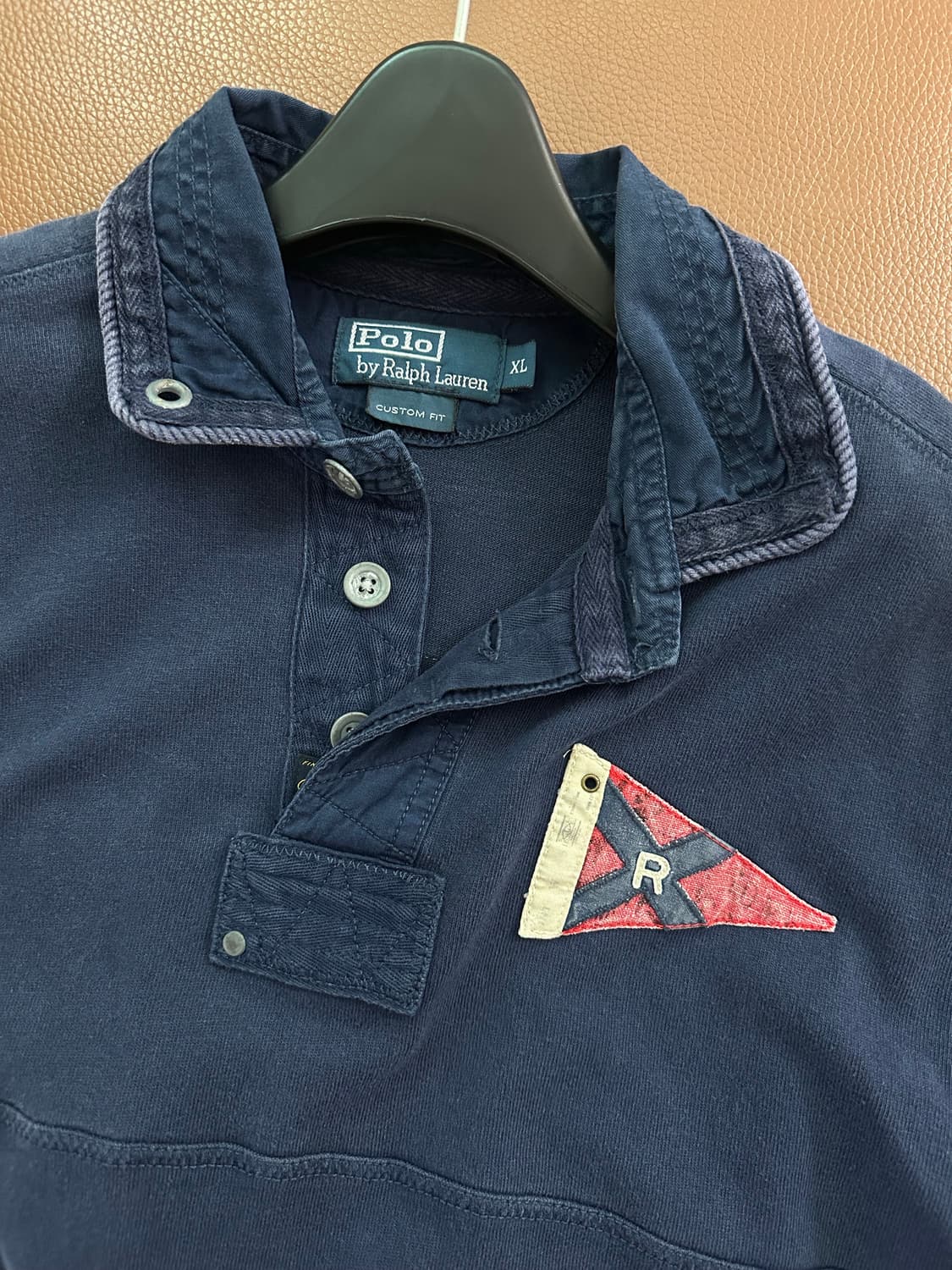 90s 폴로 랄프로렌 네이비 색상의 긴팔 티셔츠 상품이미지4