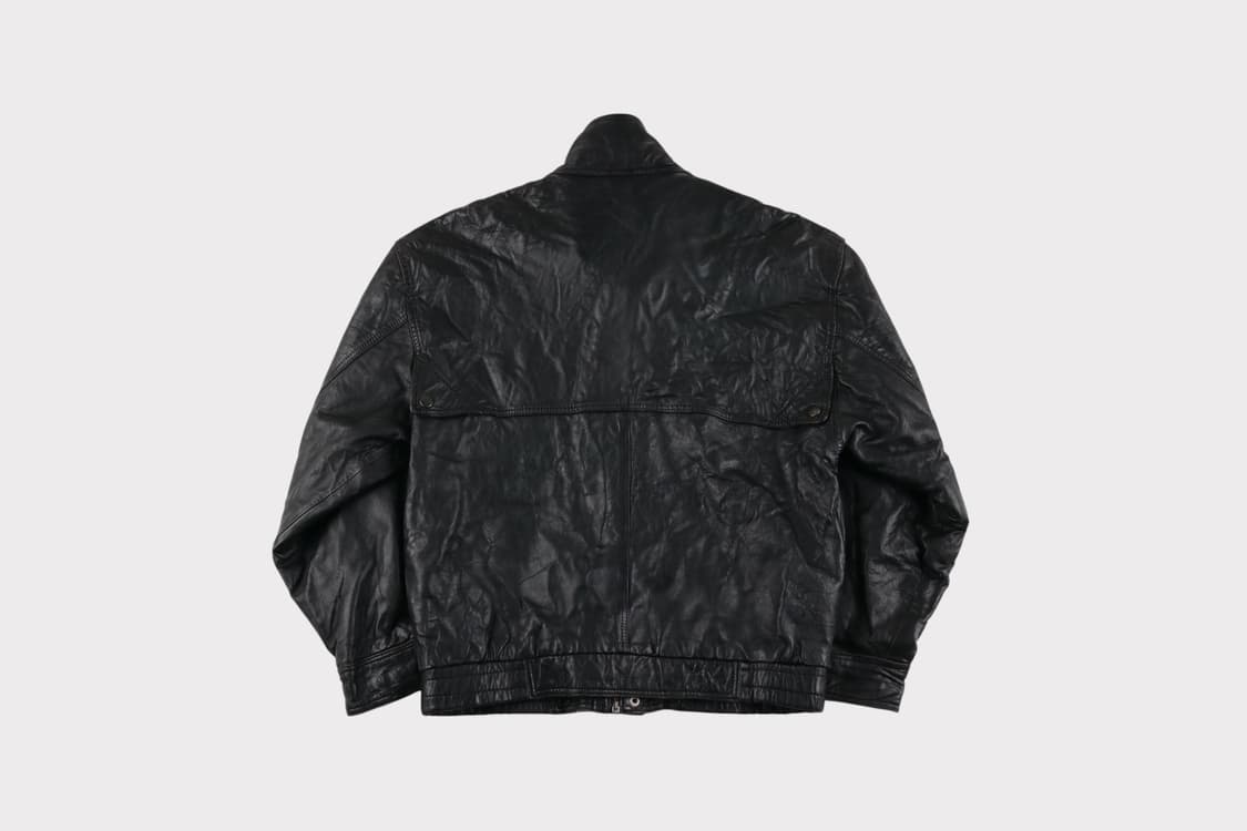 [M] 90s 빈티지 재팬 양가죽 오버핏 블루종 자켓 상품이미지10