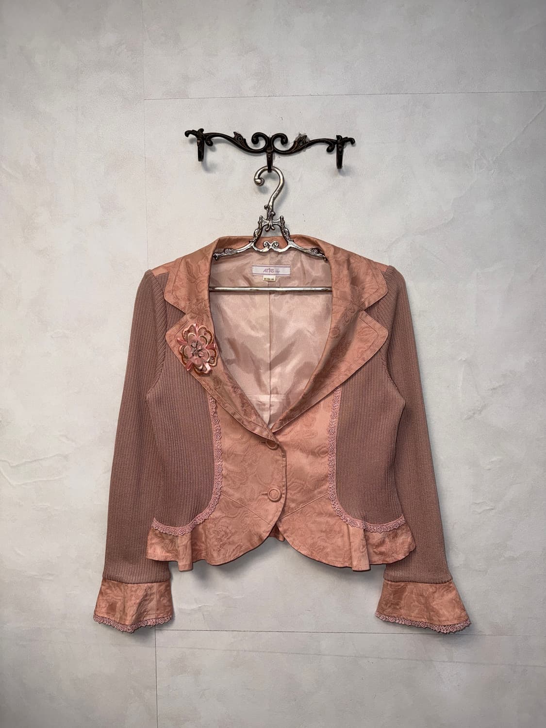 Baby pink oriental floral lace setup 상품이미지3