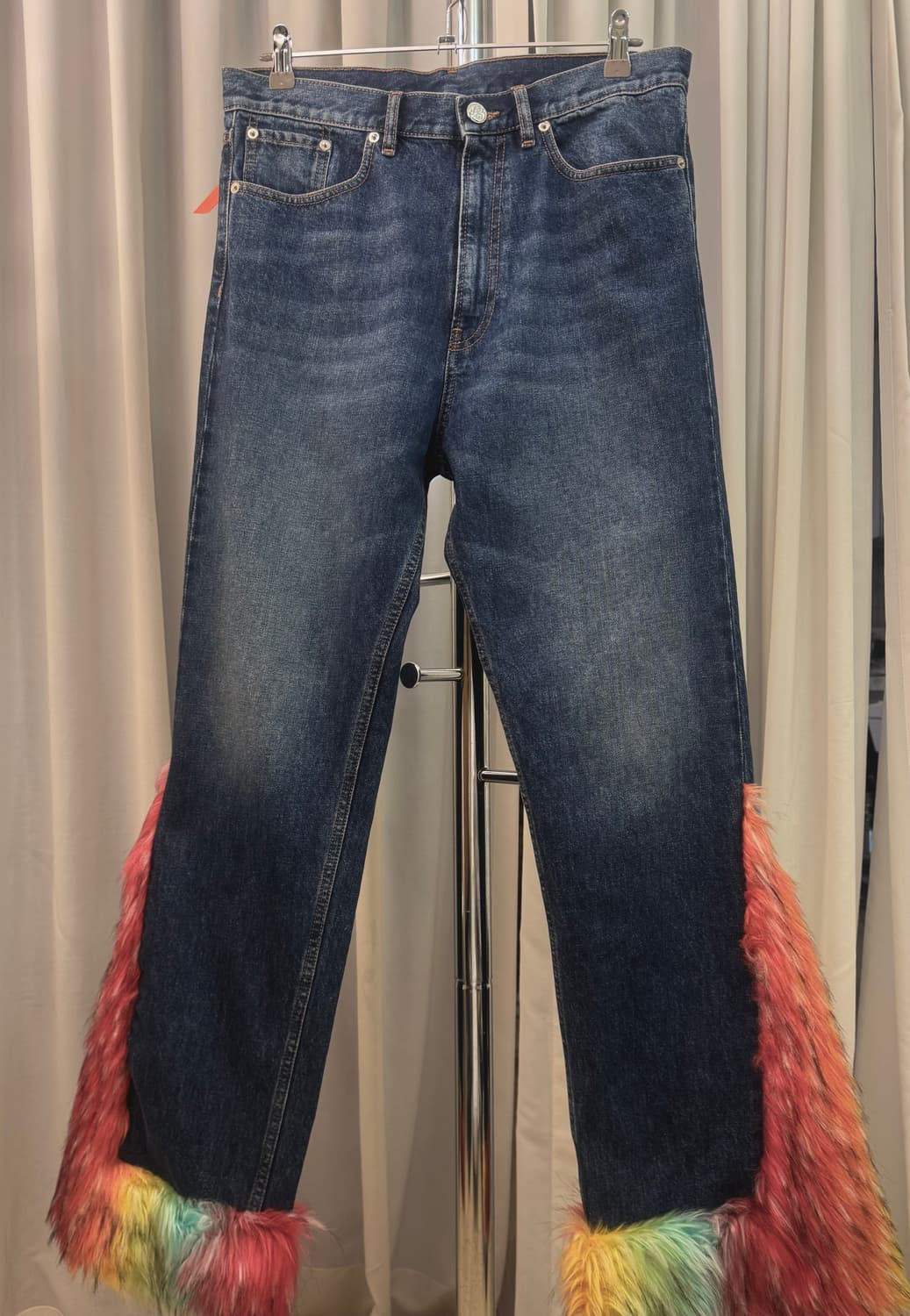 BLUEMARBLE Multicolor faux fur jean 상품이미지3