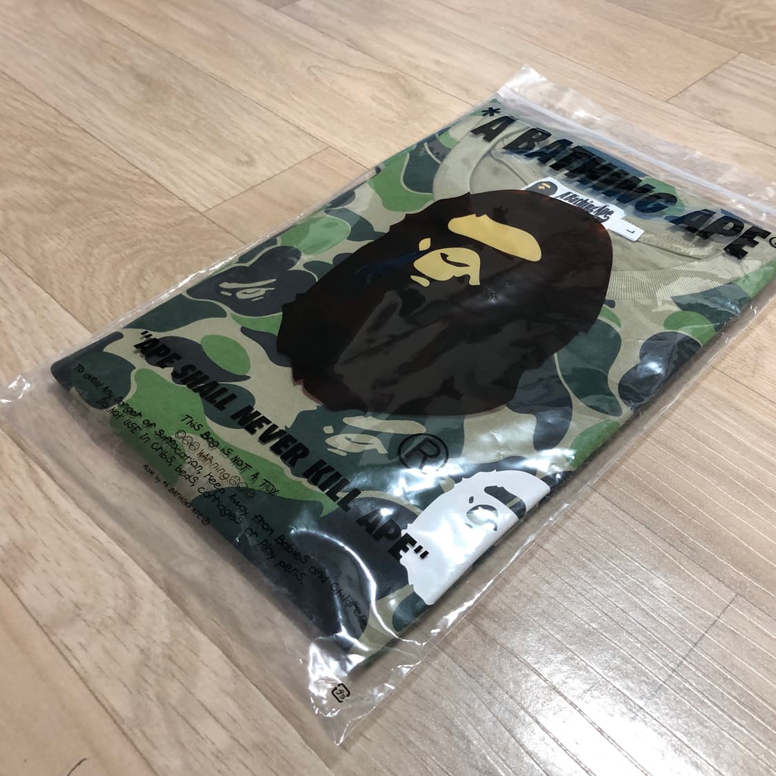 베이프 111 ABC 카모 ASNKA 티셔츠 그린 L 상품이미지3