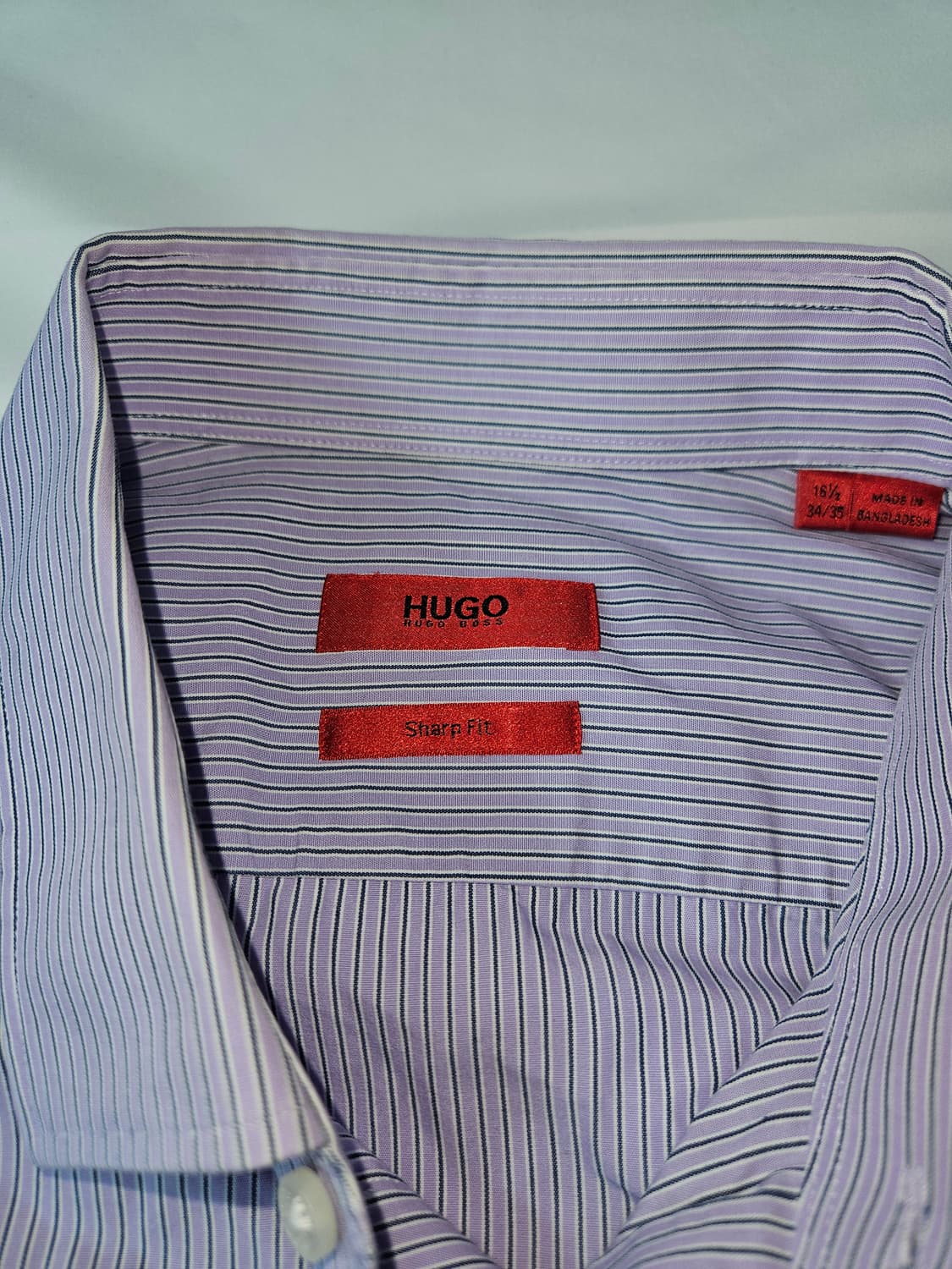 HUGO BOSS 휴고보스 스프라이프 셔츠 코튼 샤프핏 L 상품이미지2