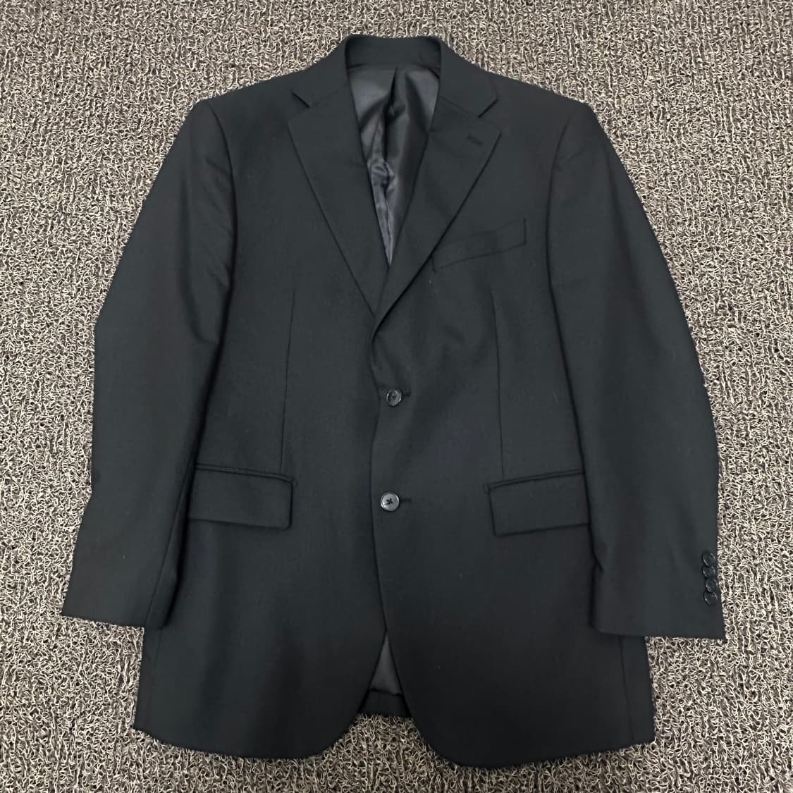 LUOMO 워모 프리미엄라인 캐시미어 울 정장 자켓 블랙 100(L) 상품이미지1