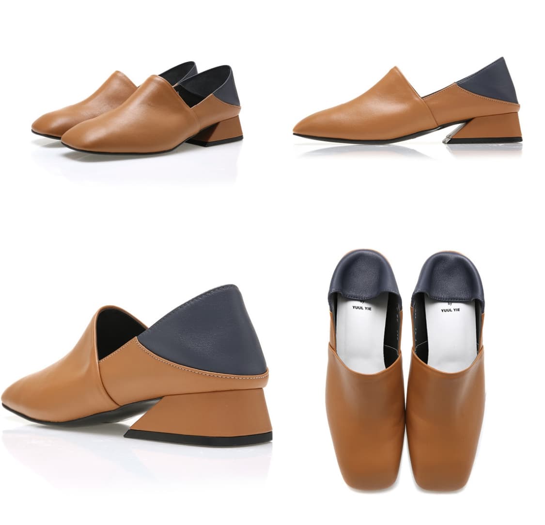 이에이에 리얼 레더 양가죽 바부슈 로퍼 새상품 상품이미지2