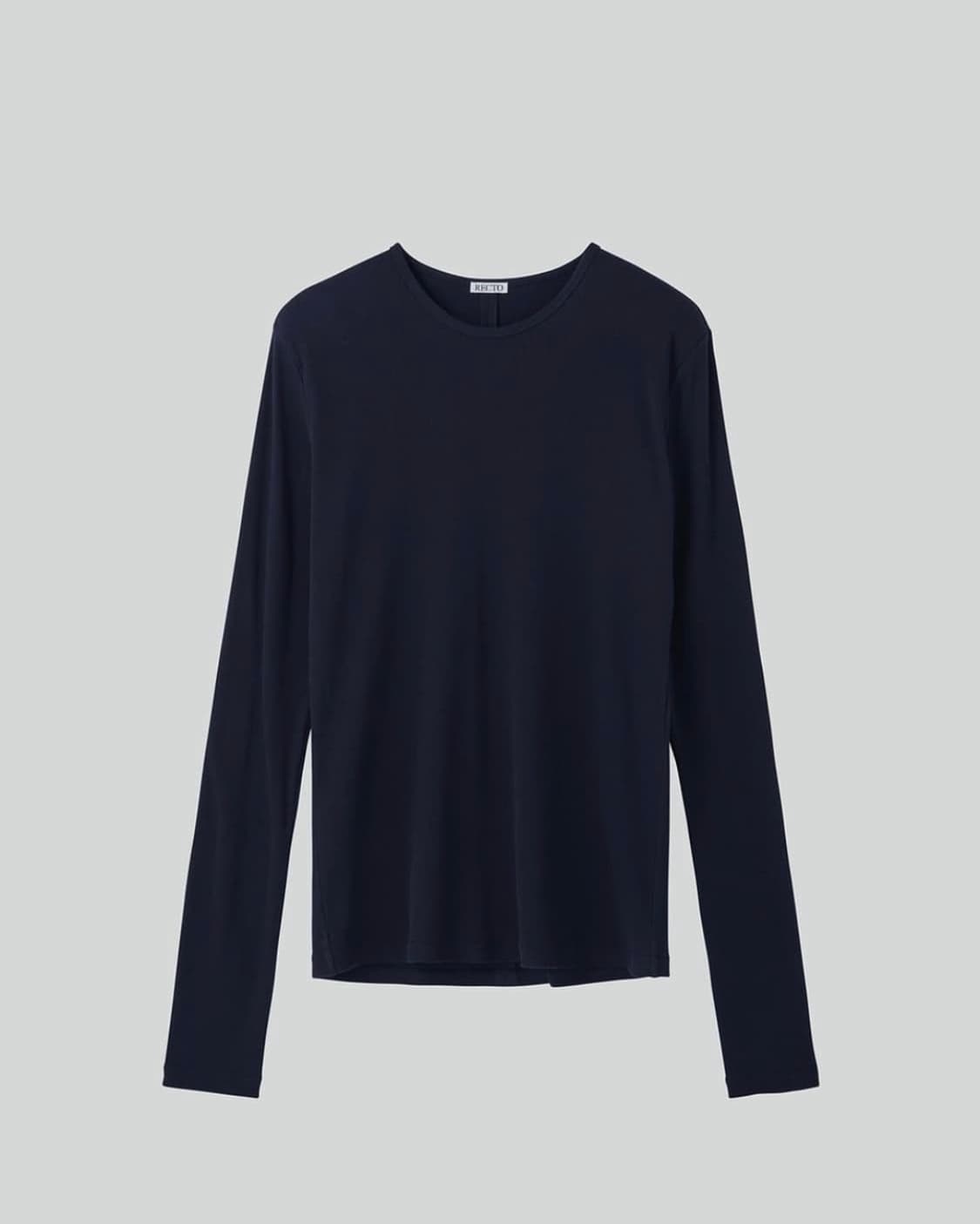 렉토 로고 RC 립 저지 롱슬리브 탑 [S, navy] 상품이미지2