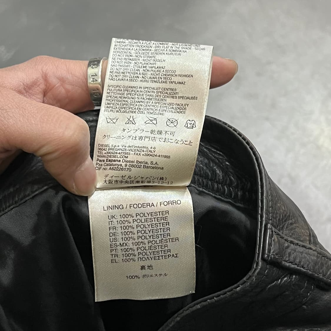  디젤 락시크 레더 팬츠 y15279 상품이미지9