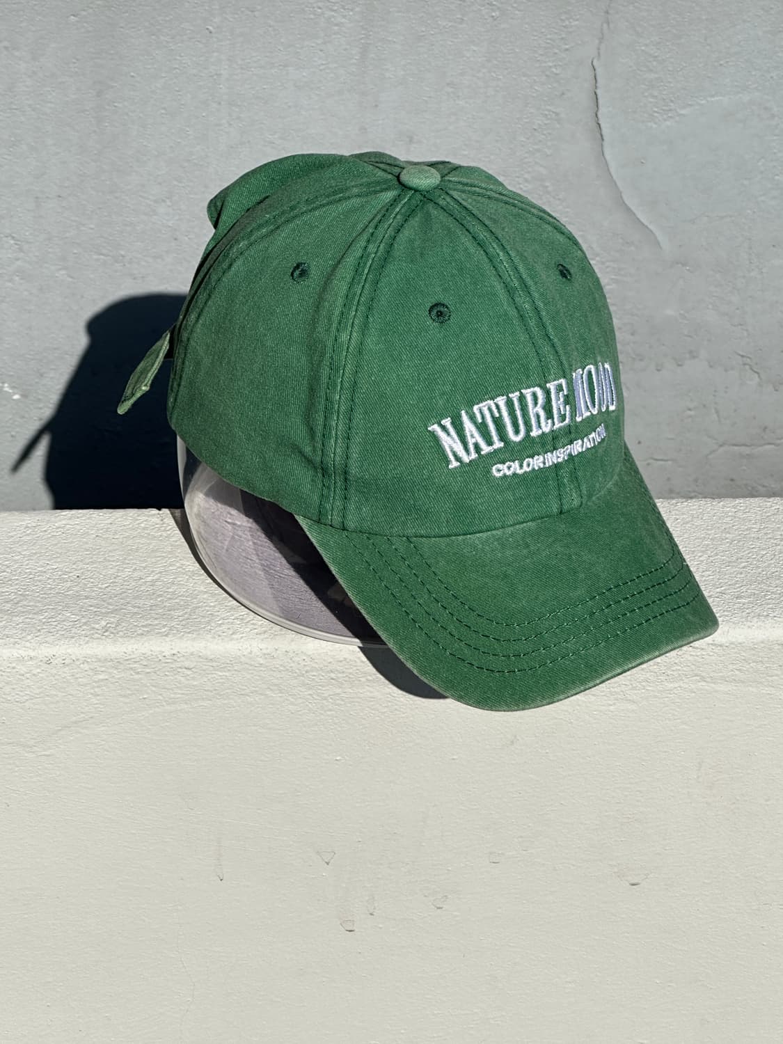 [F] 빈티지 로고 그린 볼캡 모자 상품이미지2