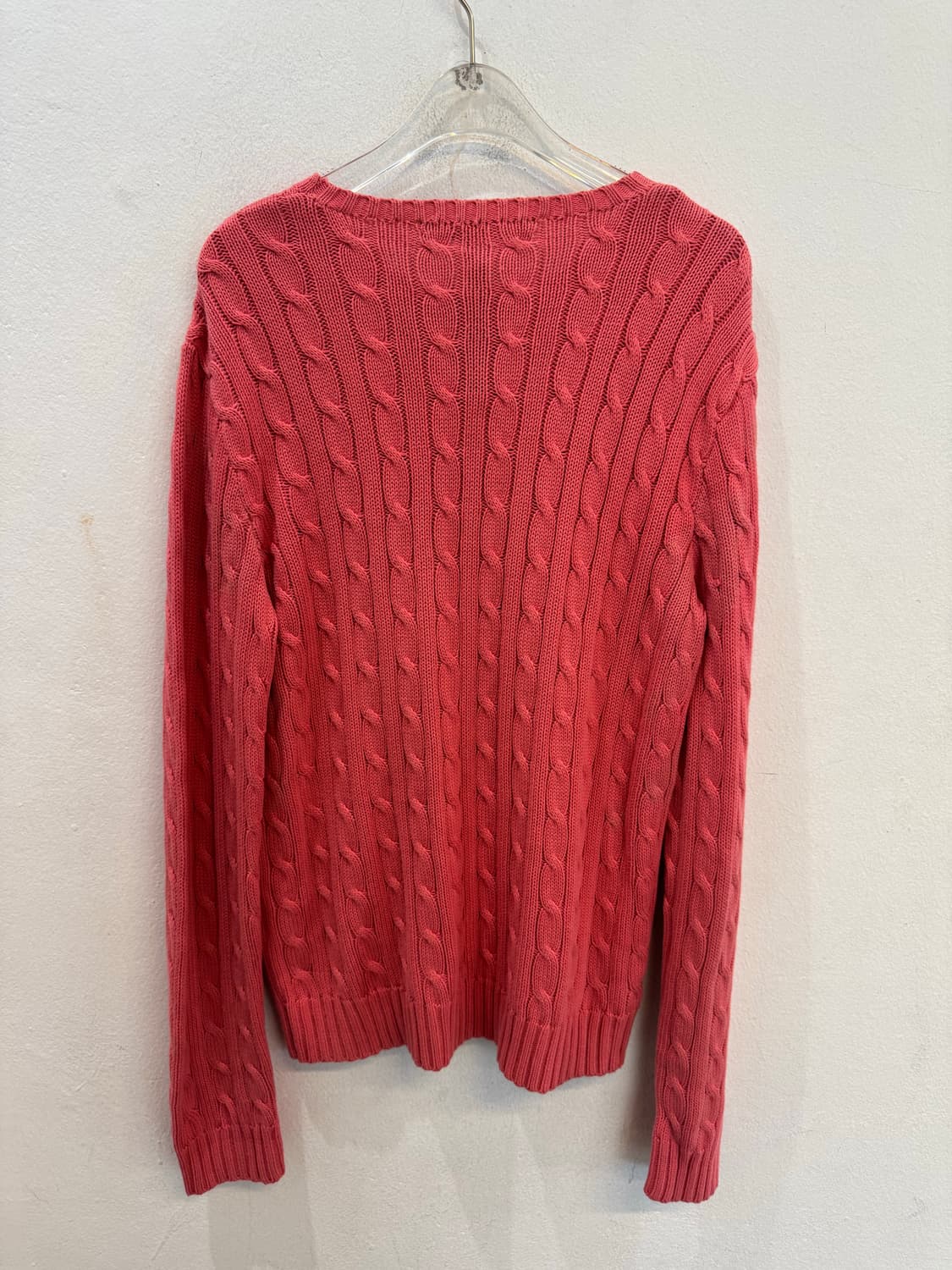 Polo Ralph Lauren red cotton cable knit  상품이미지2