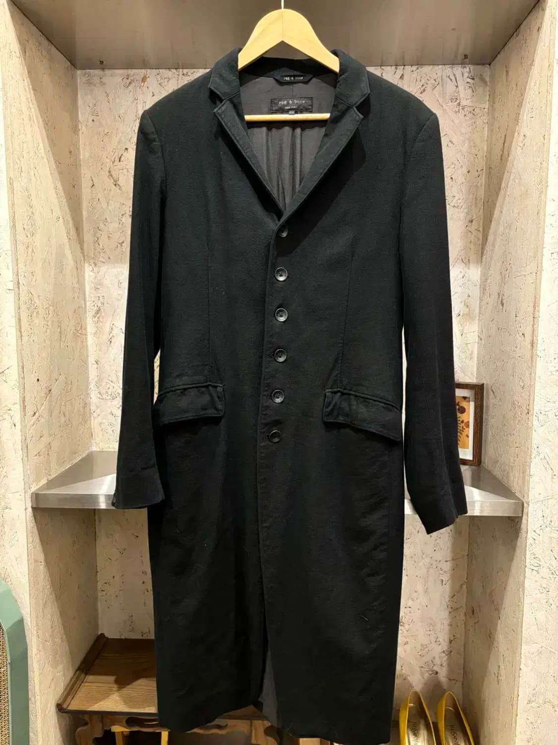 rag & bone 블랙 롱 자켓 상품이미지1