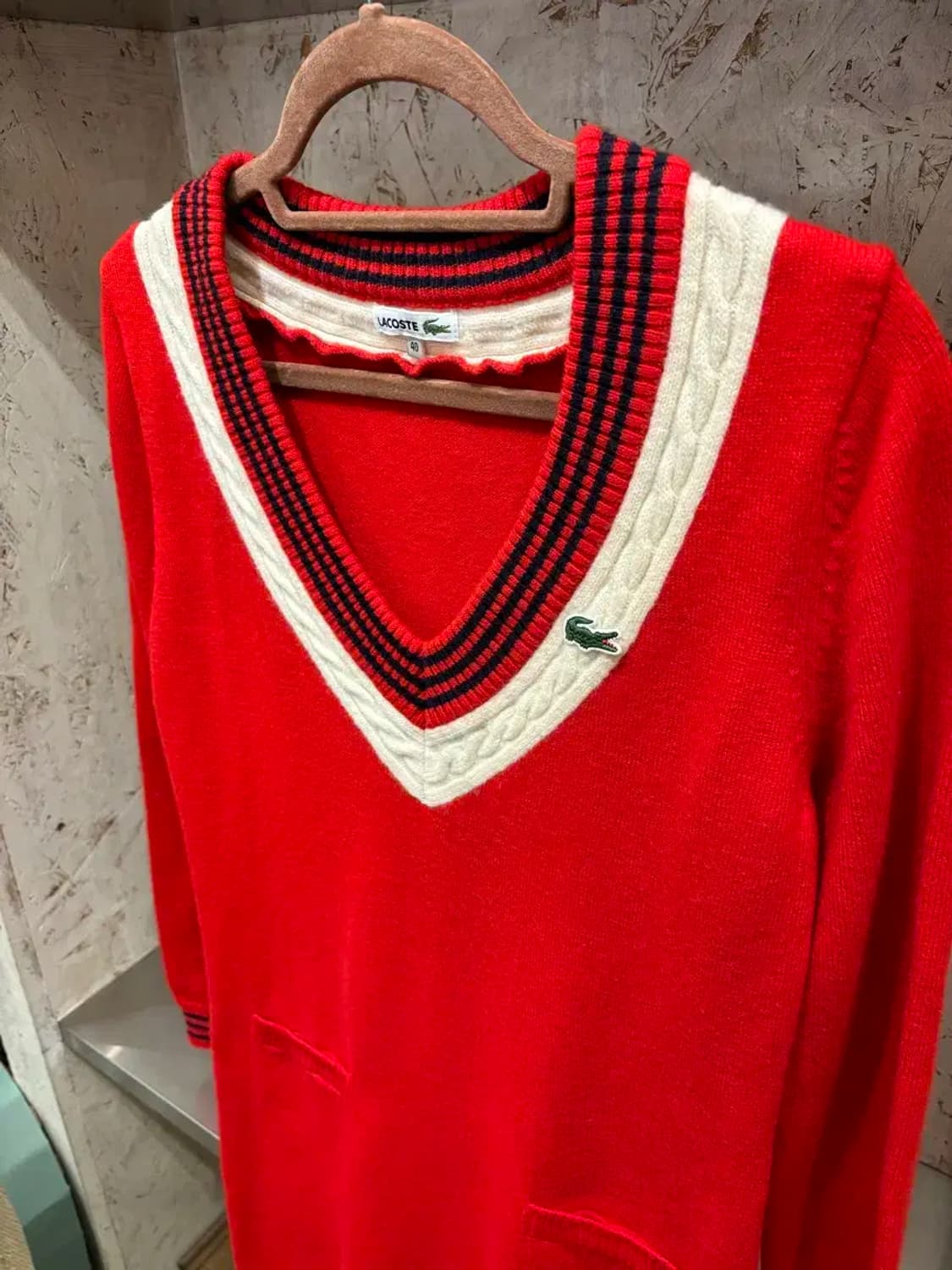 라코스테 울 니트 원피스 상품이미지2