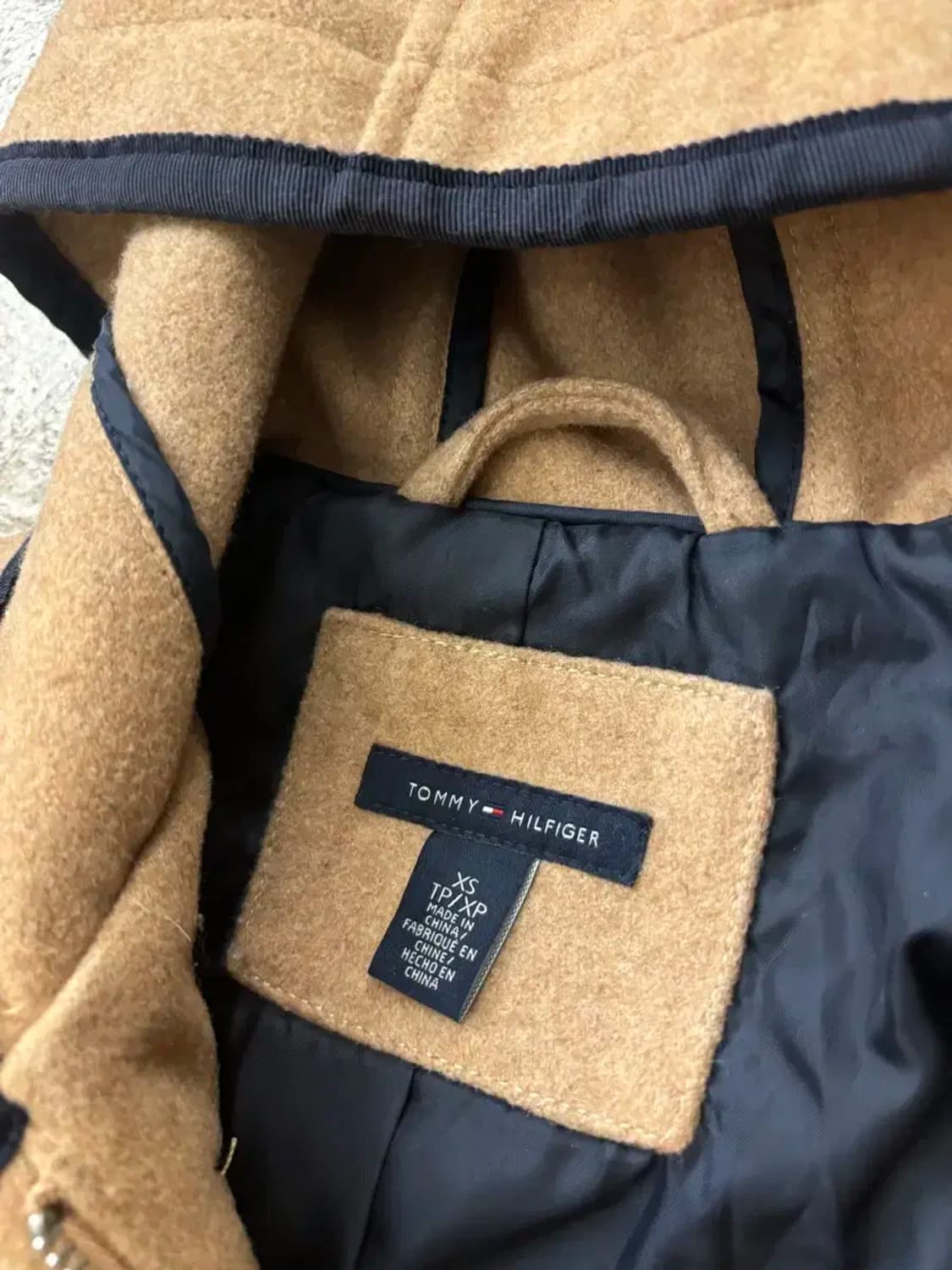 타미힐피거 베이지 후드 더플코트 상품이미지5