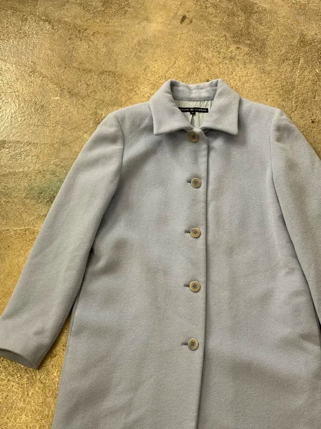 랄프로렌 스카이블루 앙고라 코트 상품이미지2