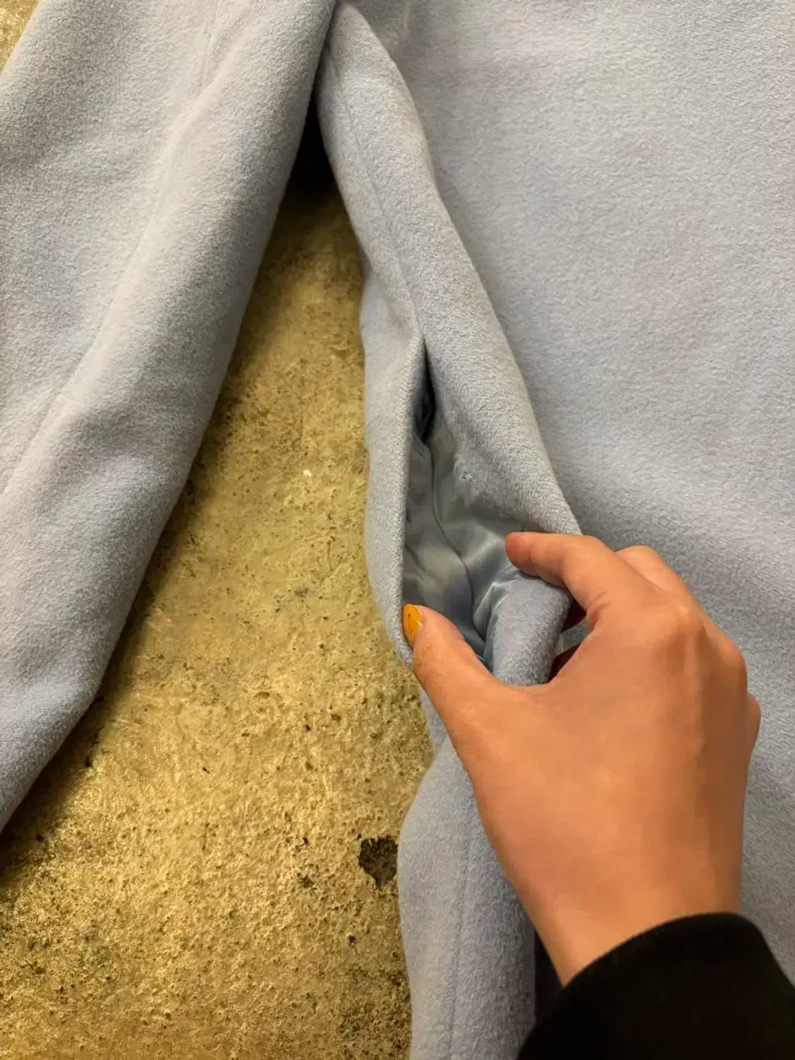 랄프로렌 스카이블루 앙고라 코트 상품이미지6