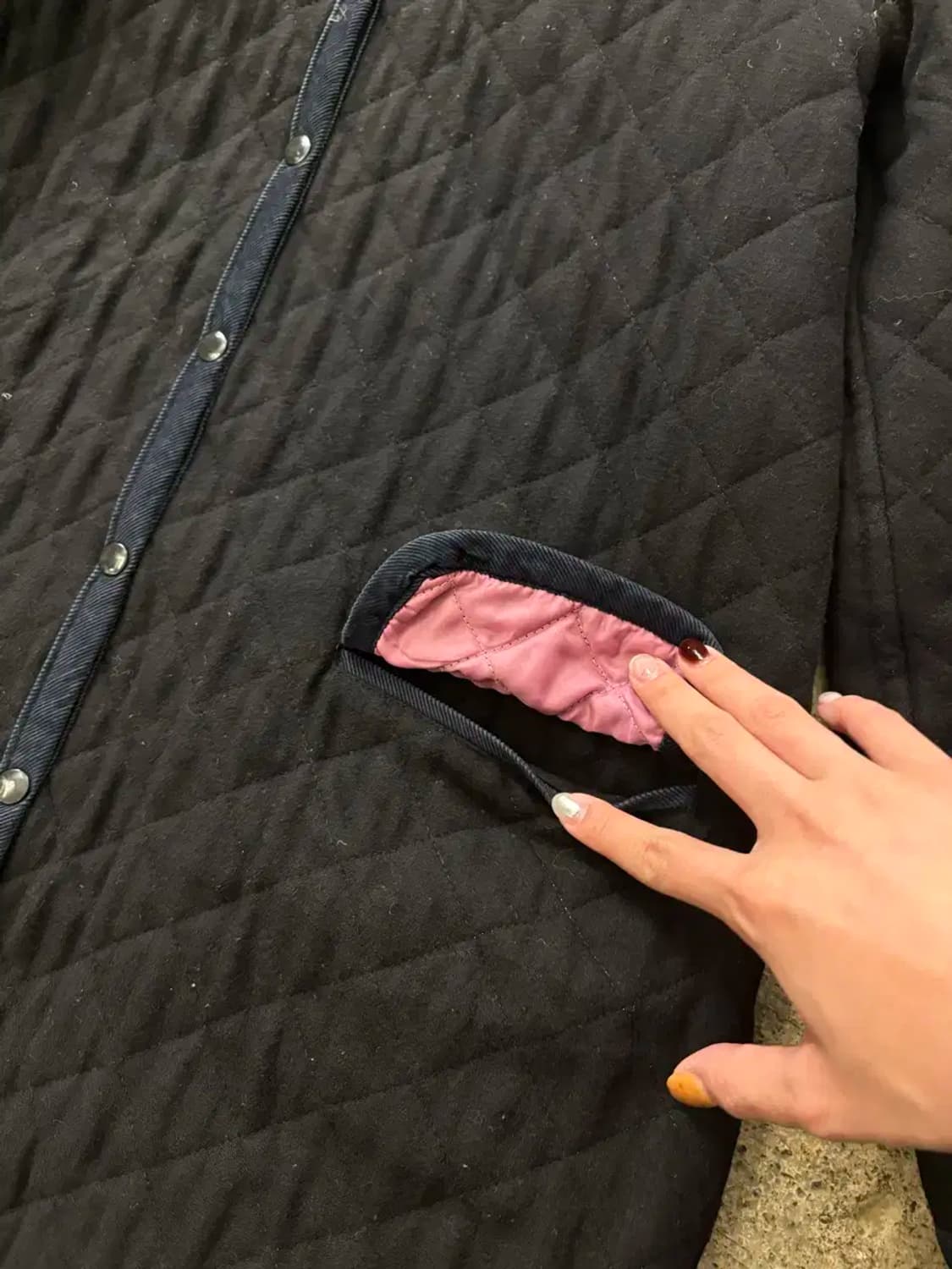 레이빔즈 퀼팅 후드 자켓 ray beams 상품이미지3