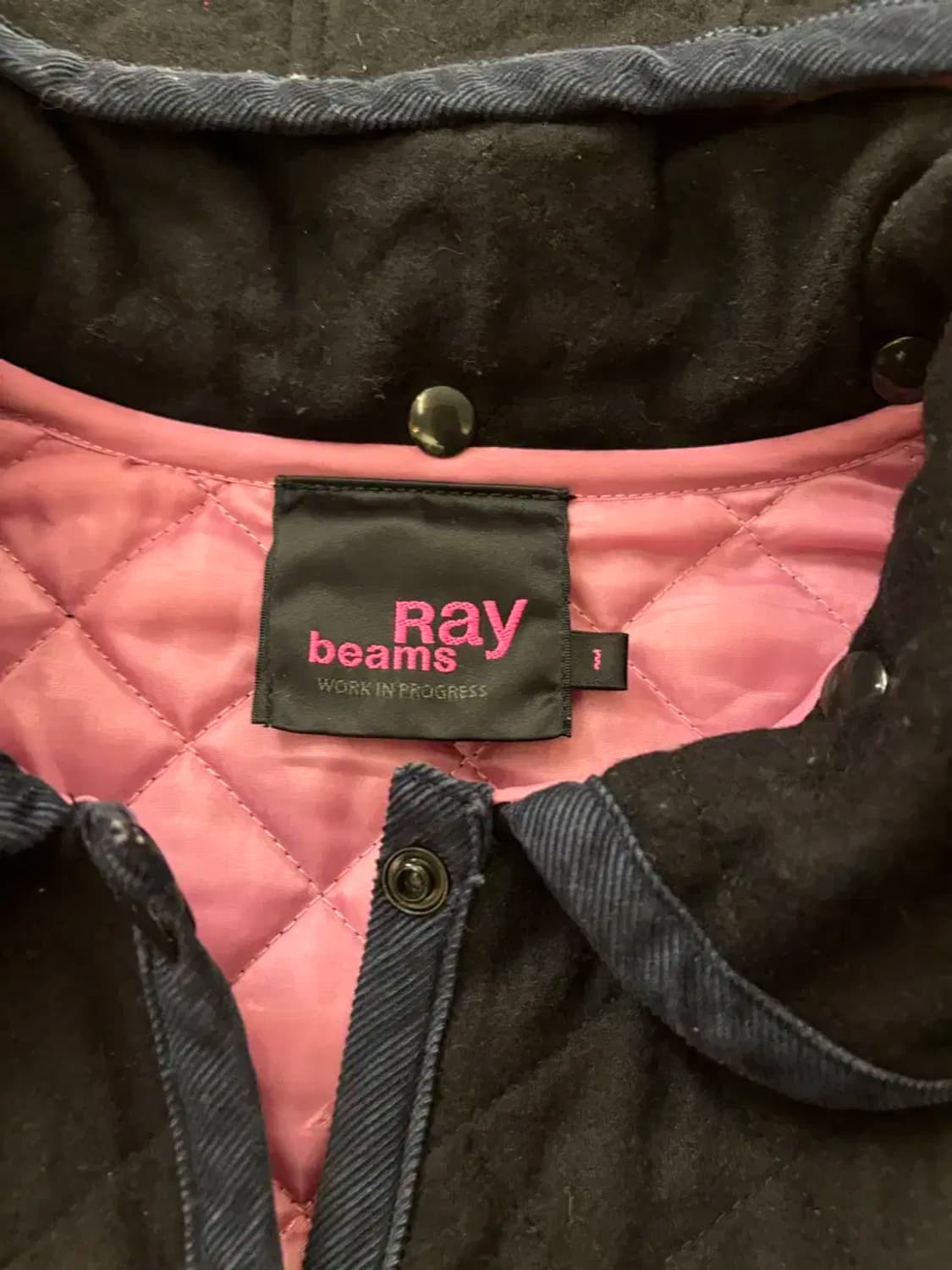 레이빔즈 퀼팅 후드 자켓 ray beams 상품이미지7