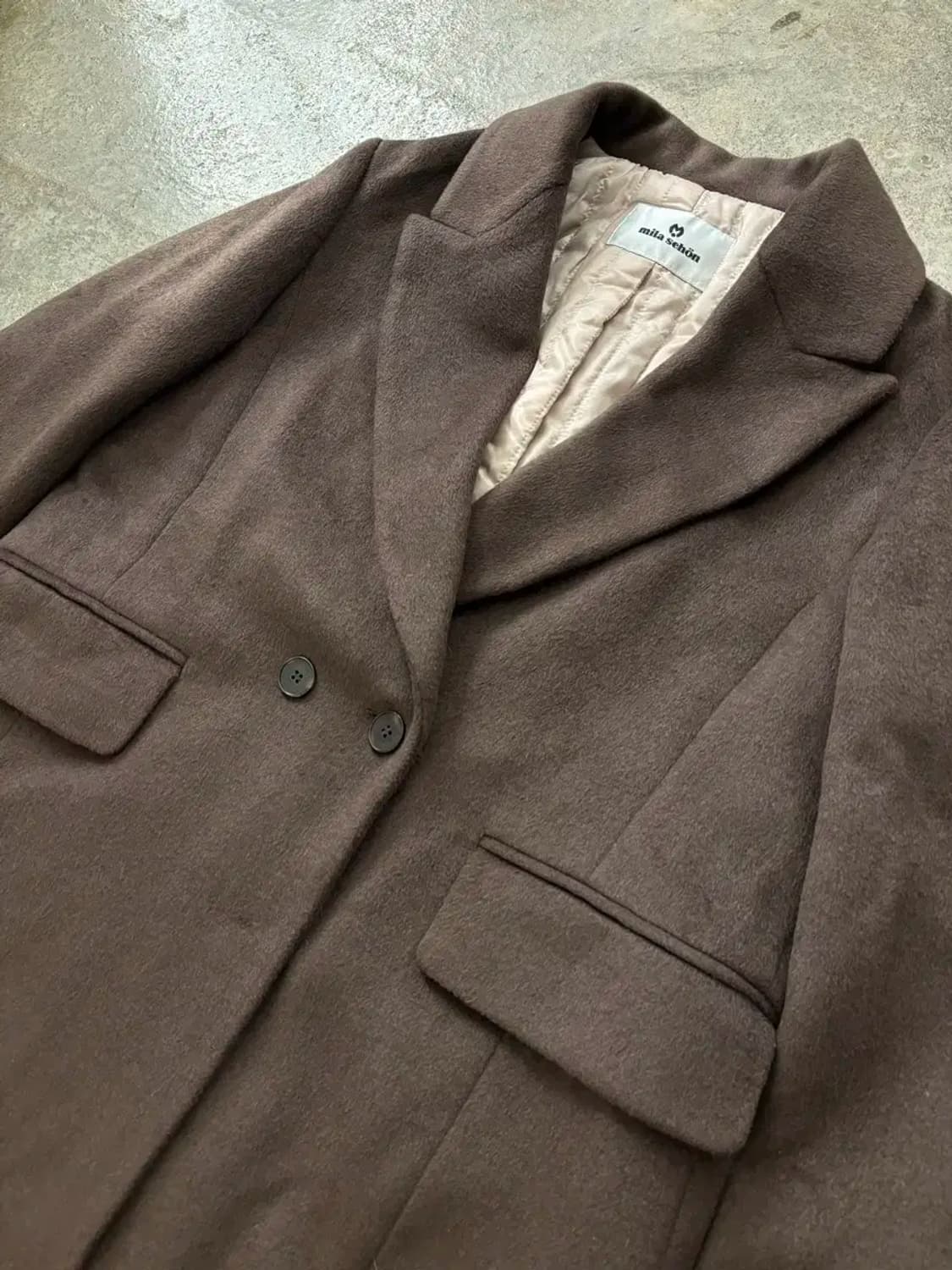 밀라숀 mila schon 브라운 코트 2151 상품이미지2