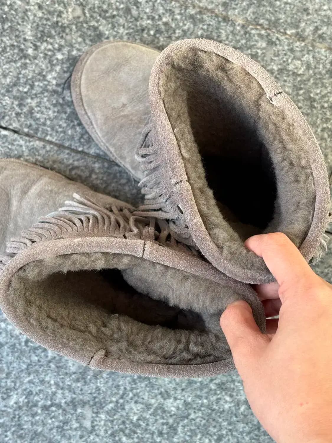 미네통카 스웨이드 프린지 부츠(안감 퍼) 상품이미지5