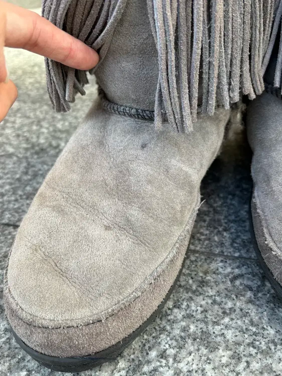 미네통카 스웨이드 프린지 부츠(안감 퍼) 상품이미지6