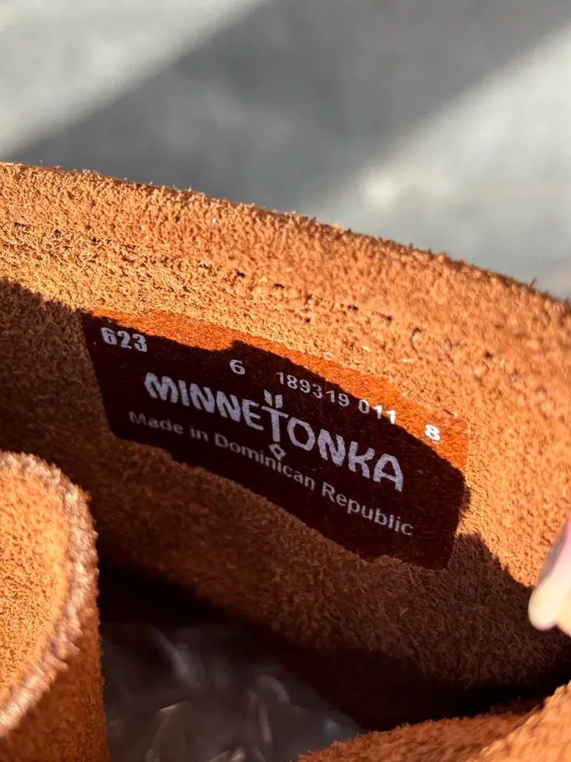 미네통카 스웨이드 프린지 부츠 카멜 상품이미지5