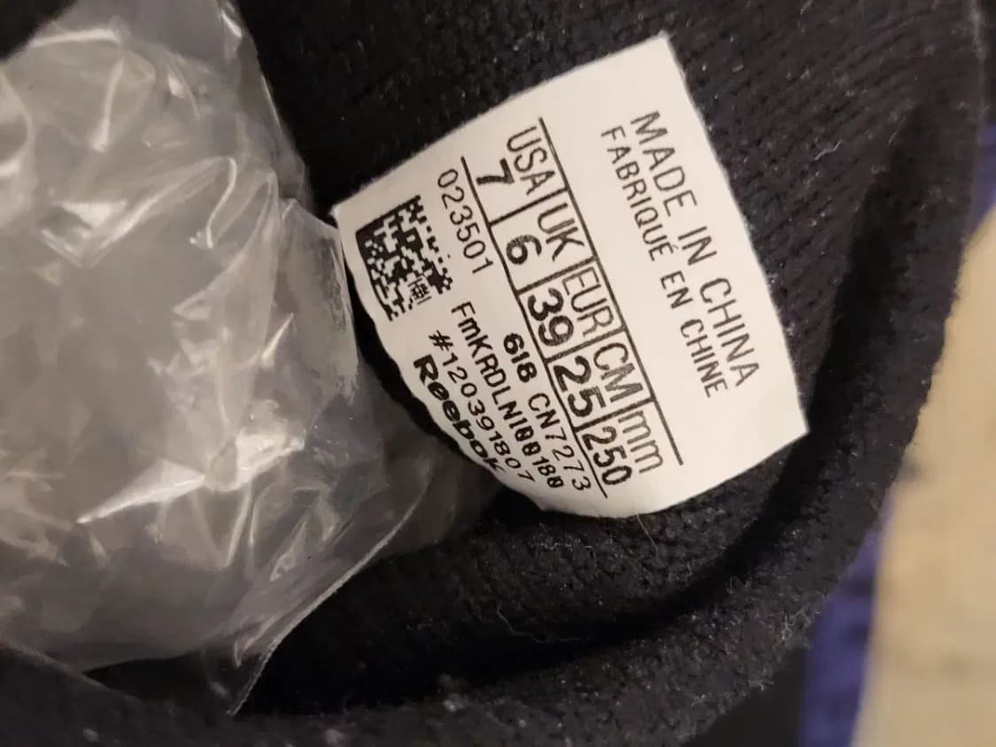 리복X베트멍 삭스러너 삭스슈즈 250 상품이미지6