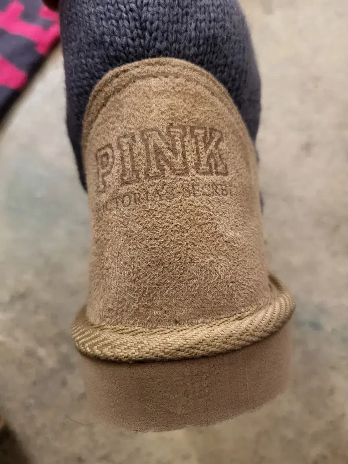 빅토리아 시크릿 핑크 스웨터 니하이 부츠 사이즈m 새상품 상품이미지5