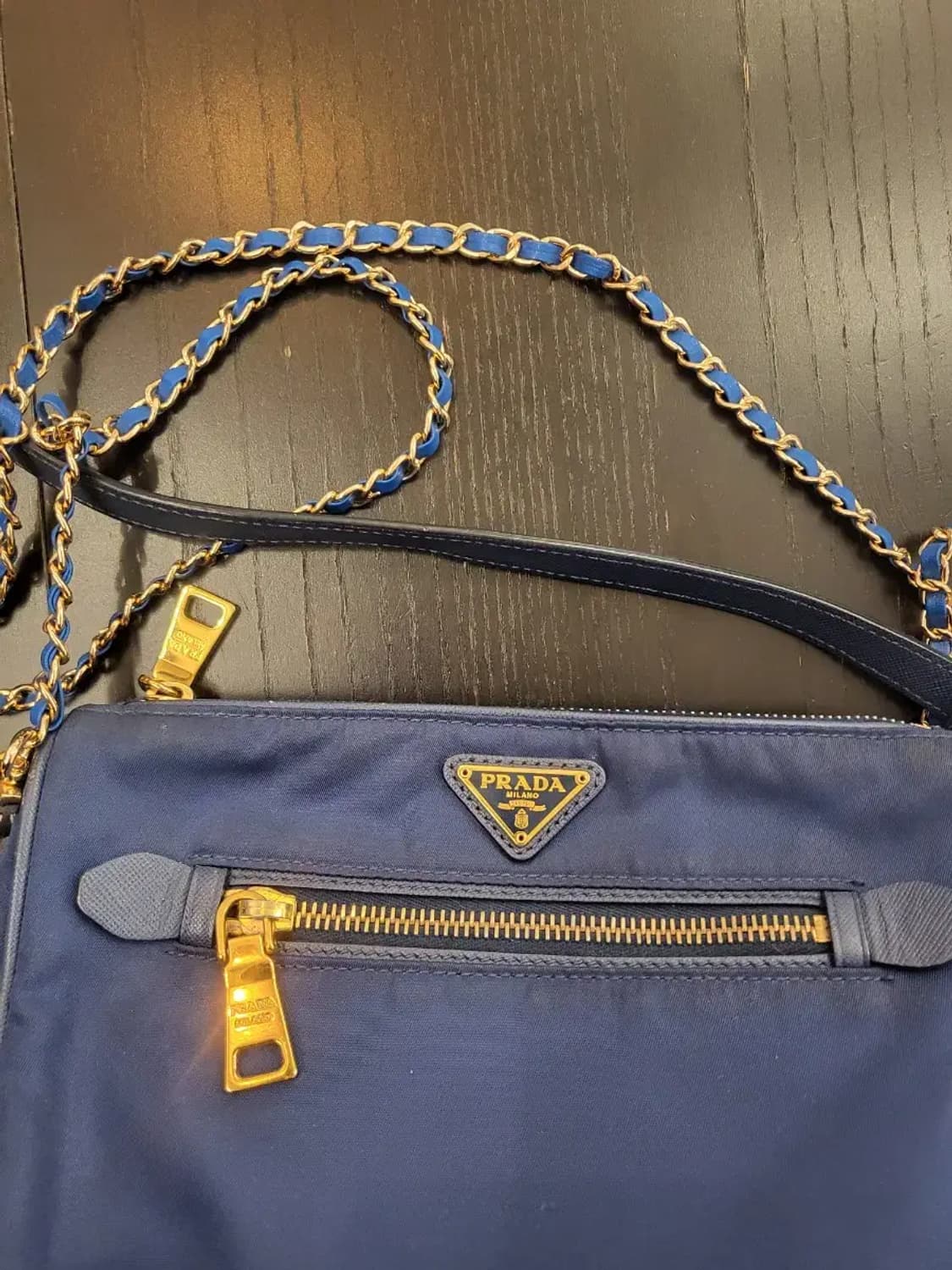 프라다 사피아노 금장 크로스백 상품이미지2