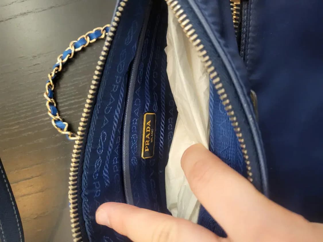 프라다 사피아노 금장 크로스백 상품이미지5