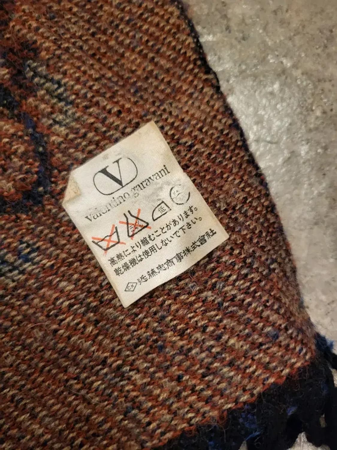 90's 발렌티노 가라바니 숄 머플러 상품이미지4