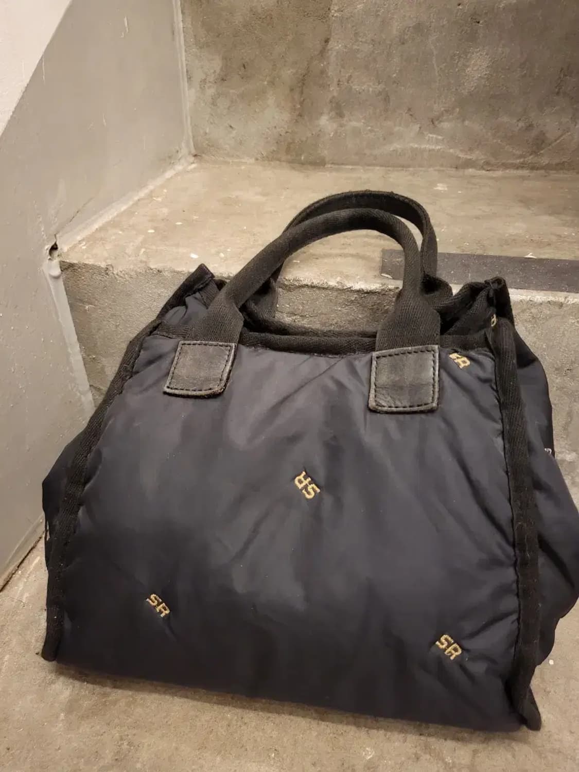 블랙 소니아리키엘 로고 토트백 상품이미지1