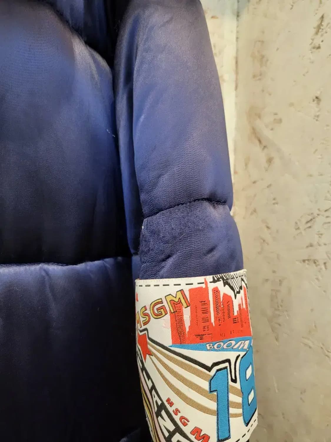 MSG엠에스지엠 네이비 롱 패딩 상품이미지2