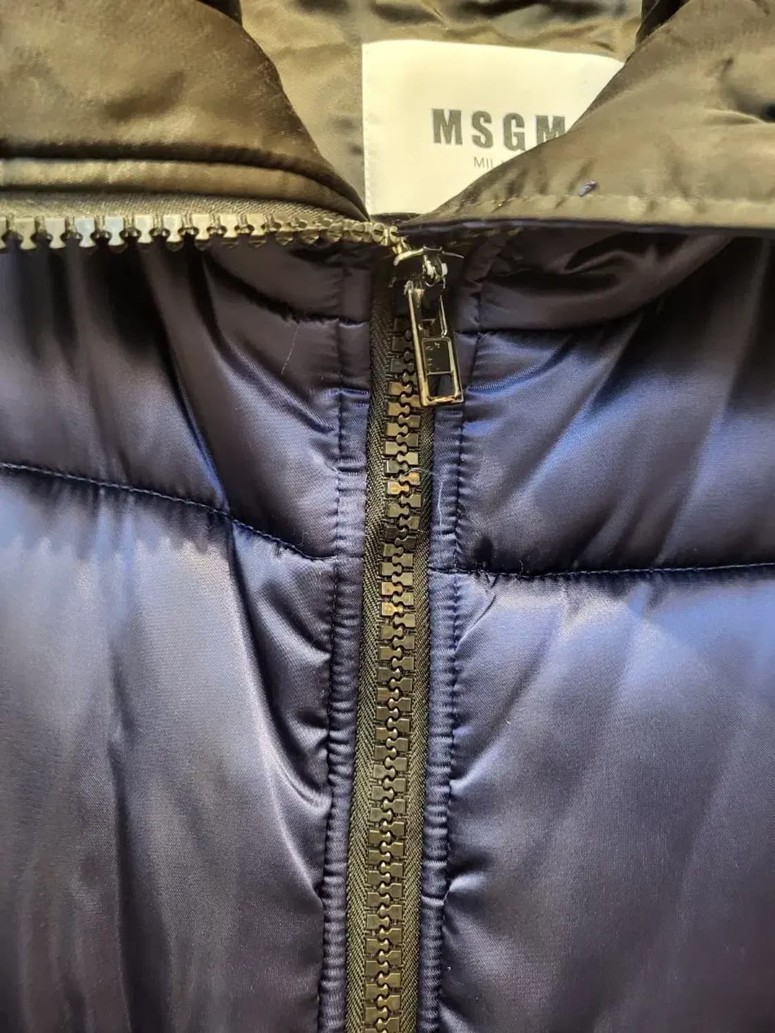 MSG엠에스지엠 네이비 롱 패딩 상품이미지5