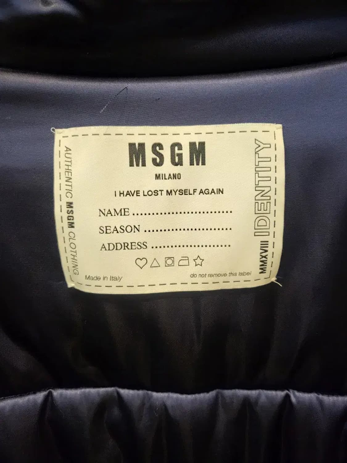 MSG엠에스지엠 네이비 롱 패딩 상품이미지7