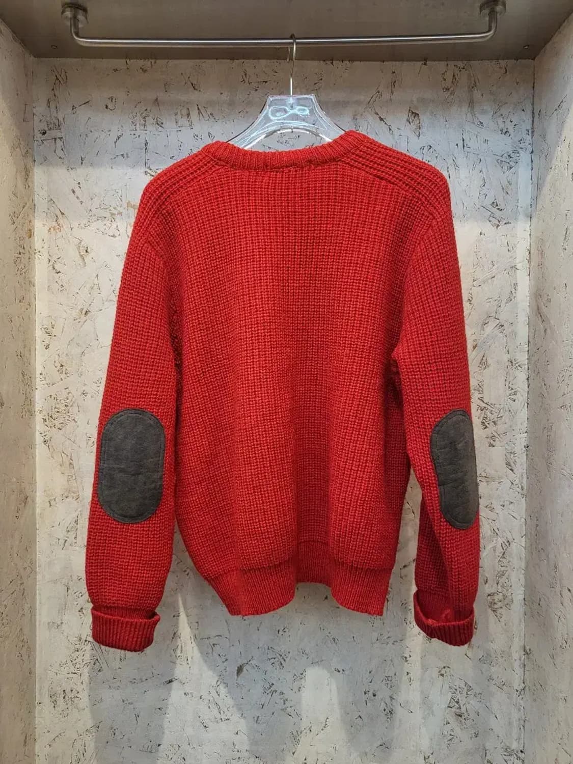 버버리 빈티지 레드 니트 스웨터 80's 상품이미지3